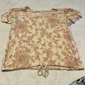 Floral print dress shirt
